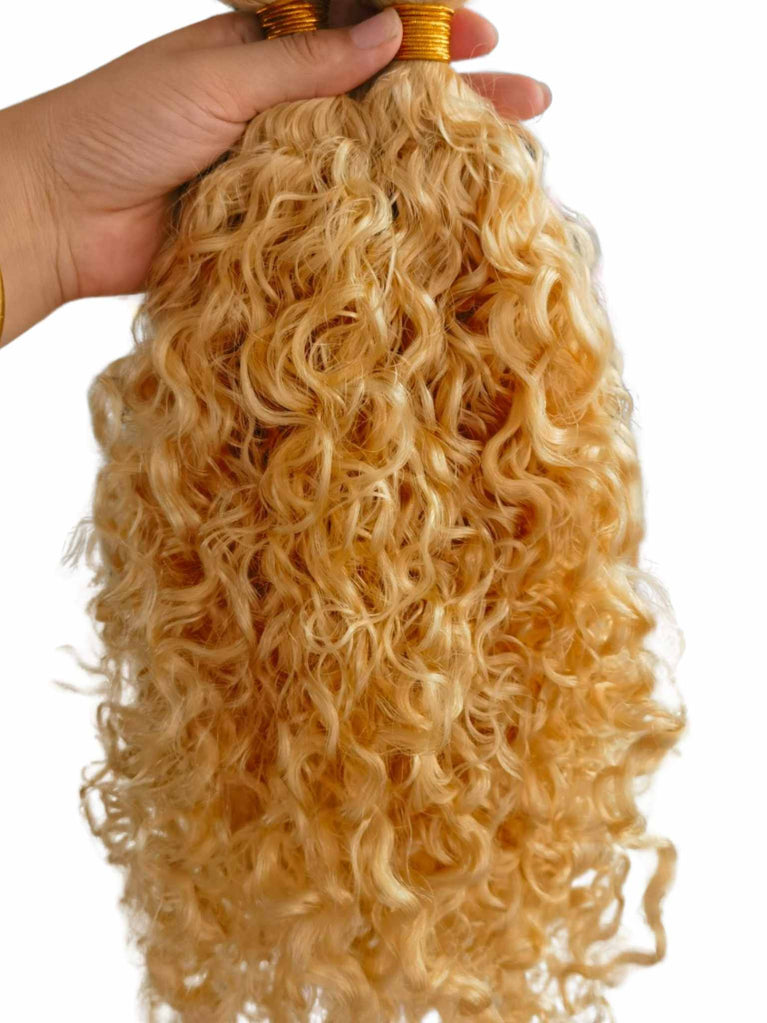Deep Curly Clip-in Hair Extensions (Light Colours)