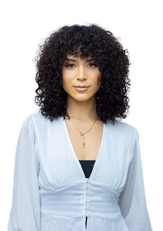 Deep curly tape-in hair extension