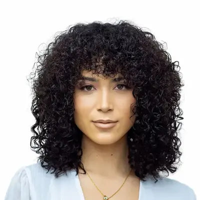 Deep curly tape-in hair extensions