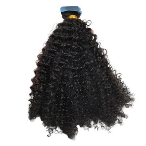 Afro curly tape-in hair extensions