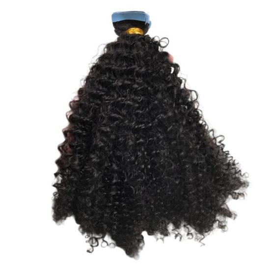 Afro curly tape-in hair extensions