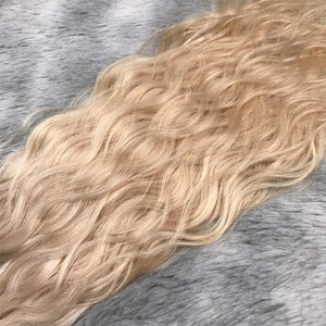 Natural Wavy Tape-in Hair Extensions blonde
