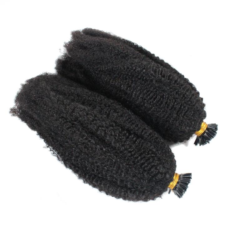 Kinky Coily Micro-link Hair Extensions.