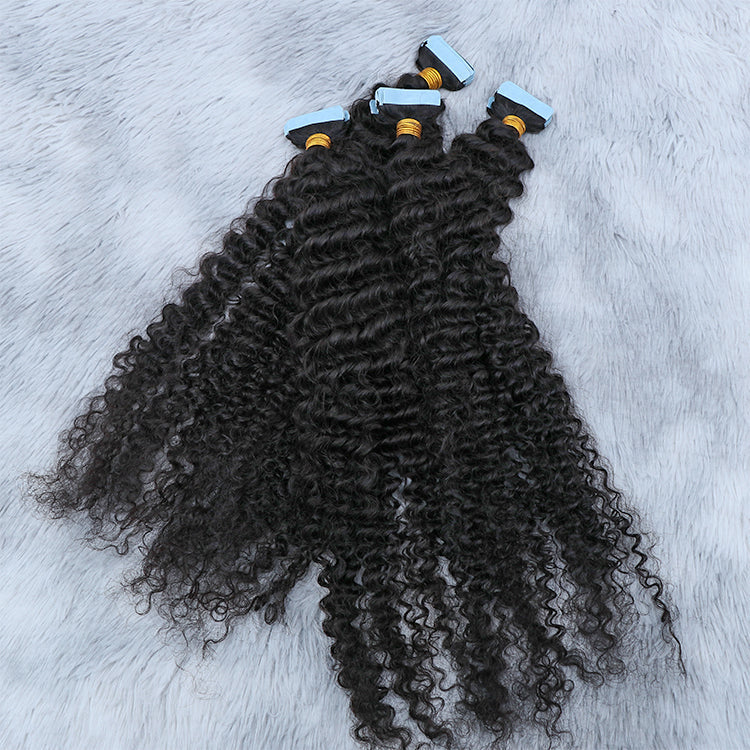 Kinky Curly Tape-in Hair Extensions