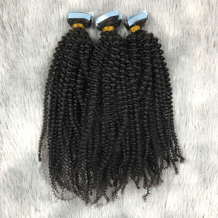 afro kinky curly(4A) tape-in hair extensions