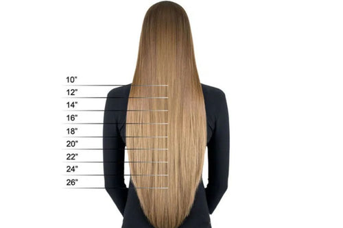 What Hair Extensions Length Do You Need? Length Chart