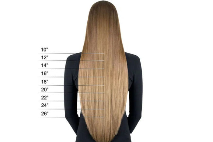 What Hair Extensions Length Do You Need? Length Chart