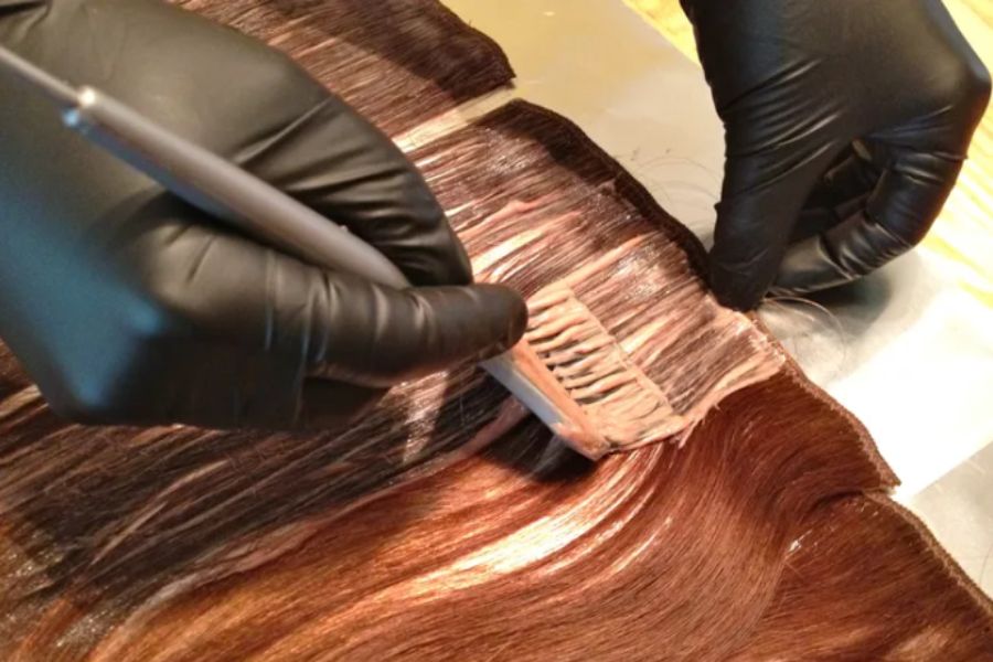 how to dye hair extensions