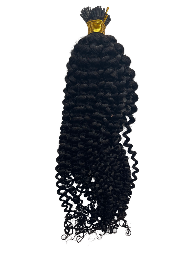 Afro curly micro-ring hair extensions - 22 inches