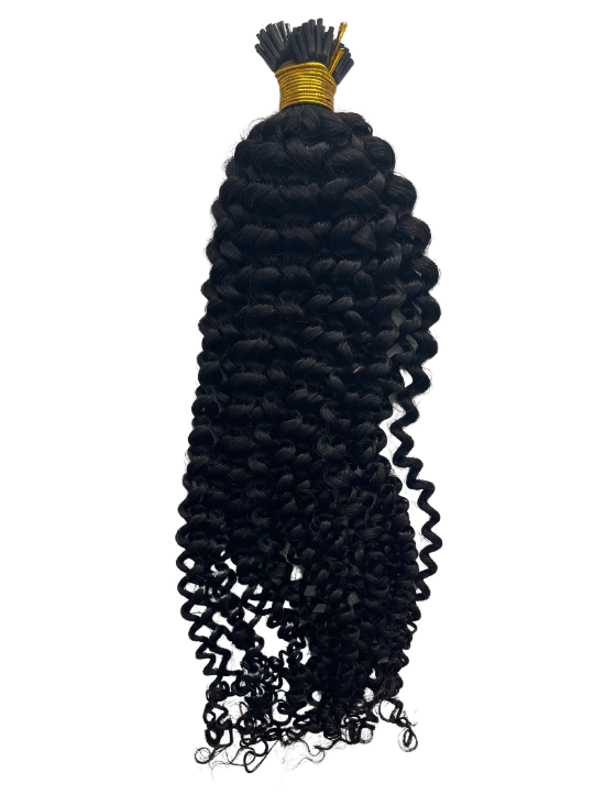 Afro curly micro-ring hair extensions - 22 inches 