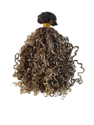 Deep Curly Clip-In Hair Extensions (Balayage) 