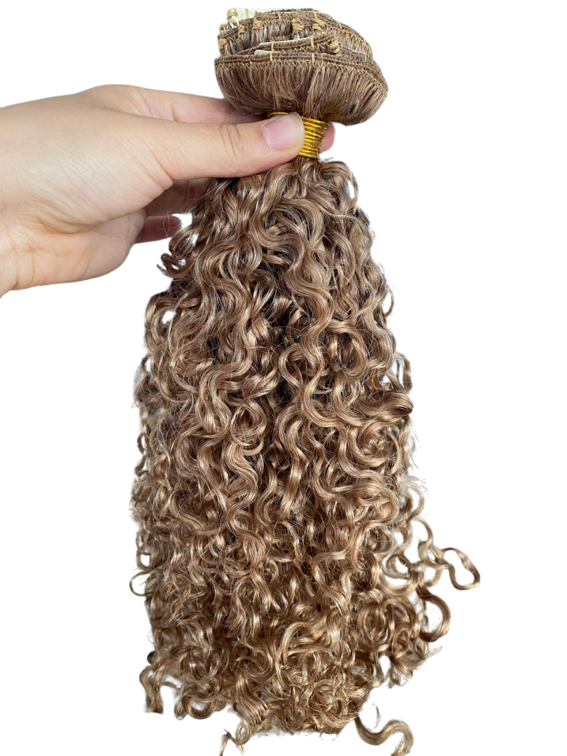 Deep Curly Micro Ring Hair Extensions Colour #12