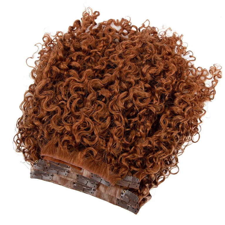 Deep Curly Clip-in Hair Extensions (Light Colours)