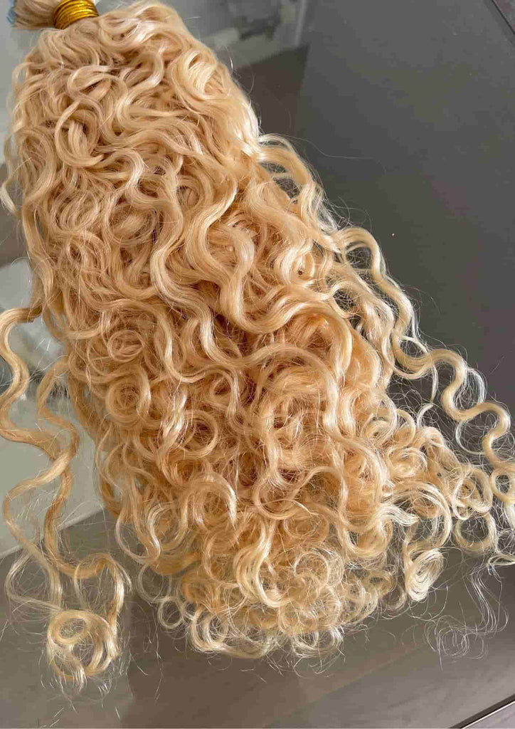 Deep curly  clip-in hair extensions #613