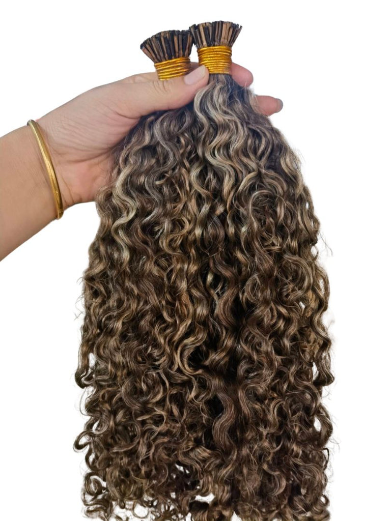 Deep Curly Clip-In Hair Extensions (Balayage) Colour #2/27