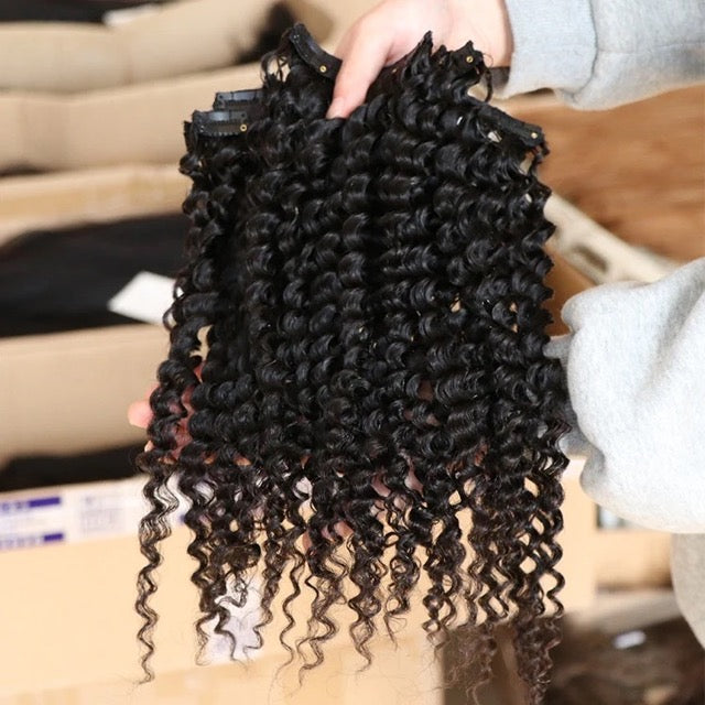 Kinky Curly Clip-in Hair Extensions