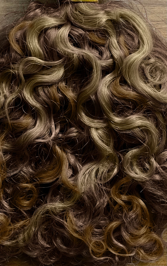 Deep Curly Tape-In Hair Extensions (Light Colours