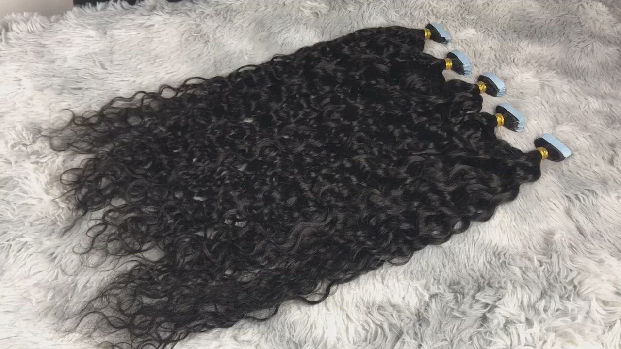 Natural Wavy Tape-in Hair Extensions