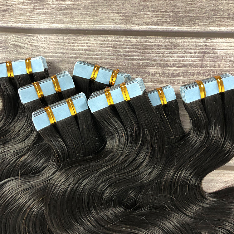 Body Wave Tape-in Hair Extensions.