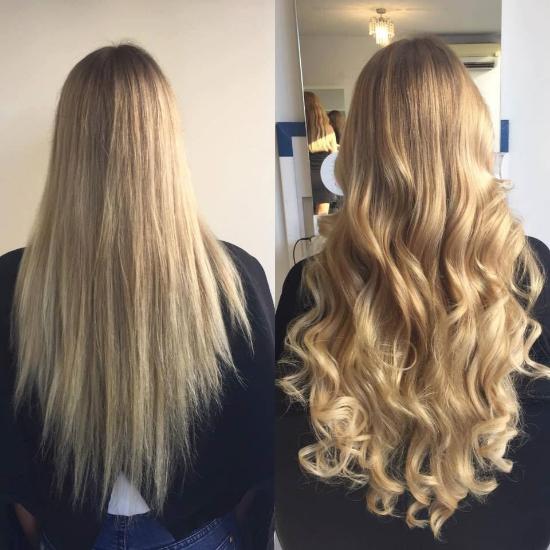 Straight Micro-link Hair Extensions.