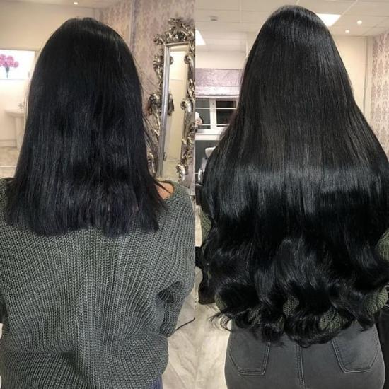 Straight Micro-link Hair Extensions.