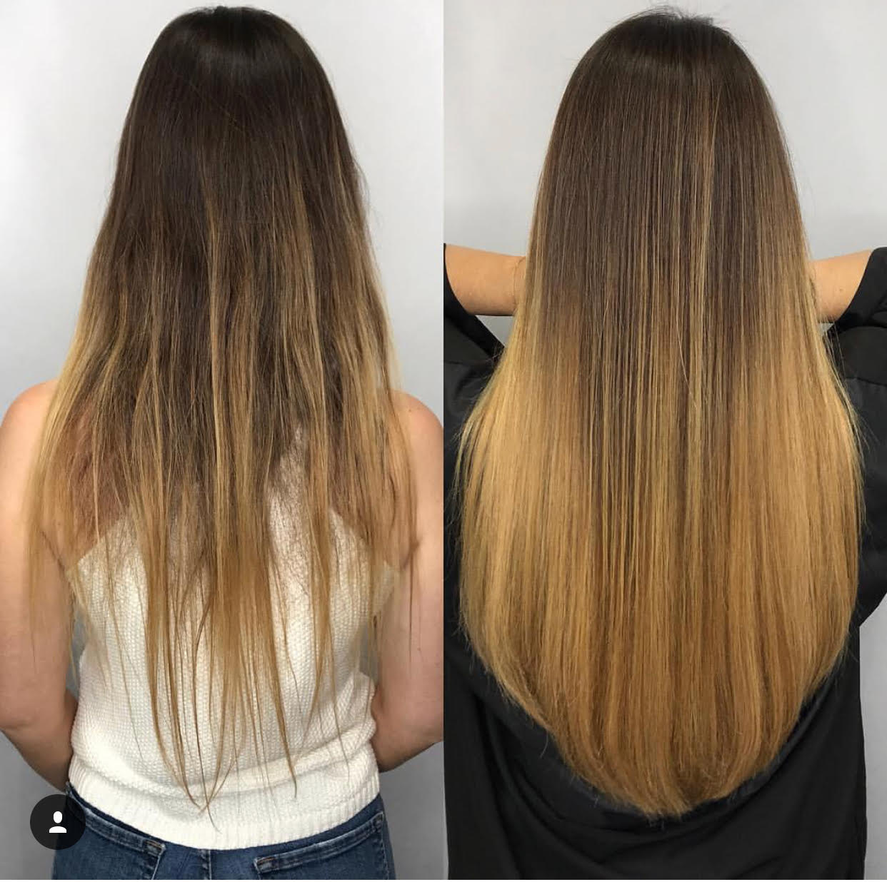 Straight Micro-link Hair Extensions.