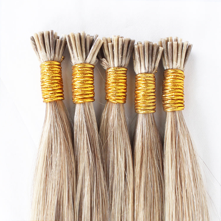 Straight Micro-link Hair Extensions.