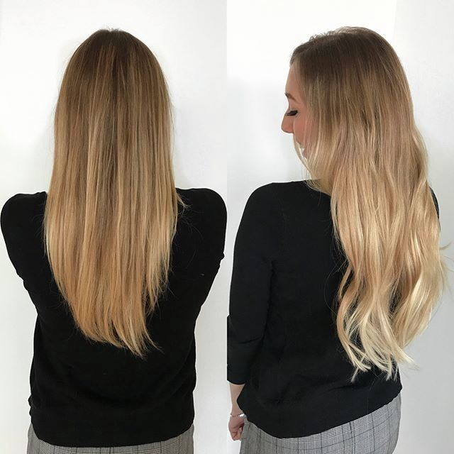 Straight Micro-link Hair Extensions.