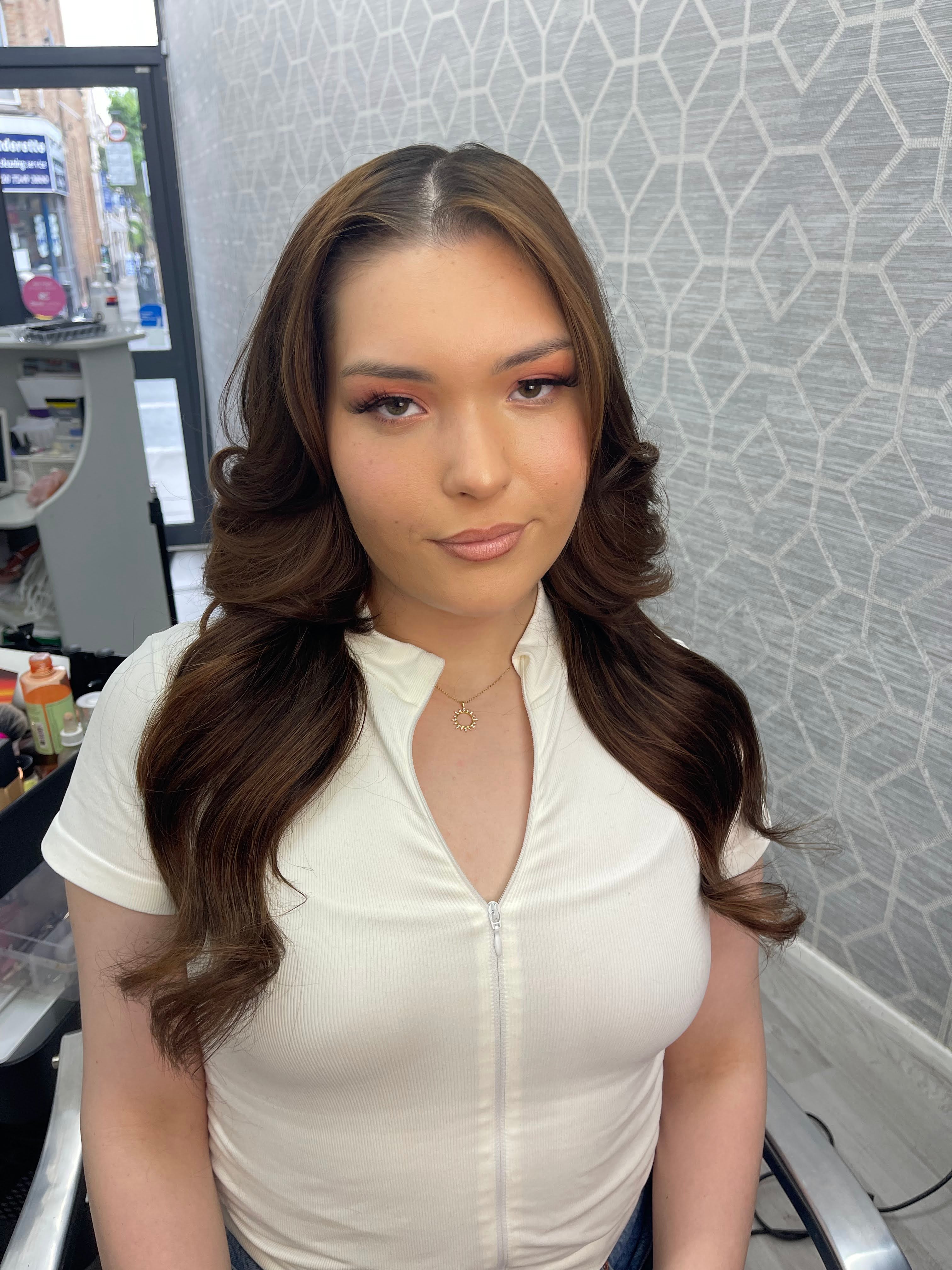 Brown  body wave tape-in hair 