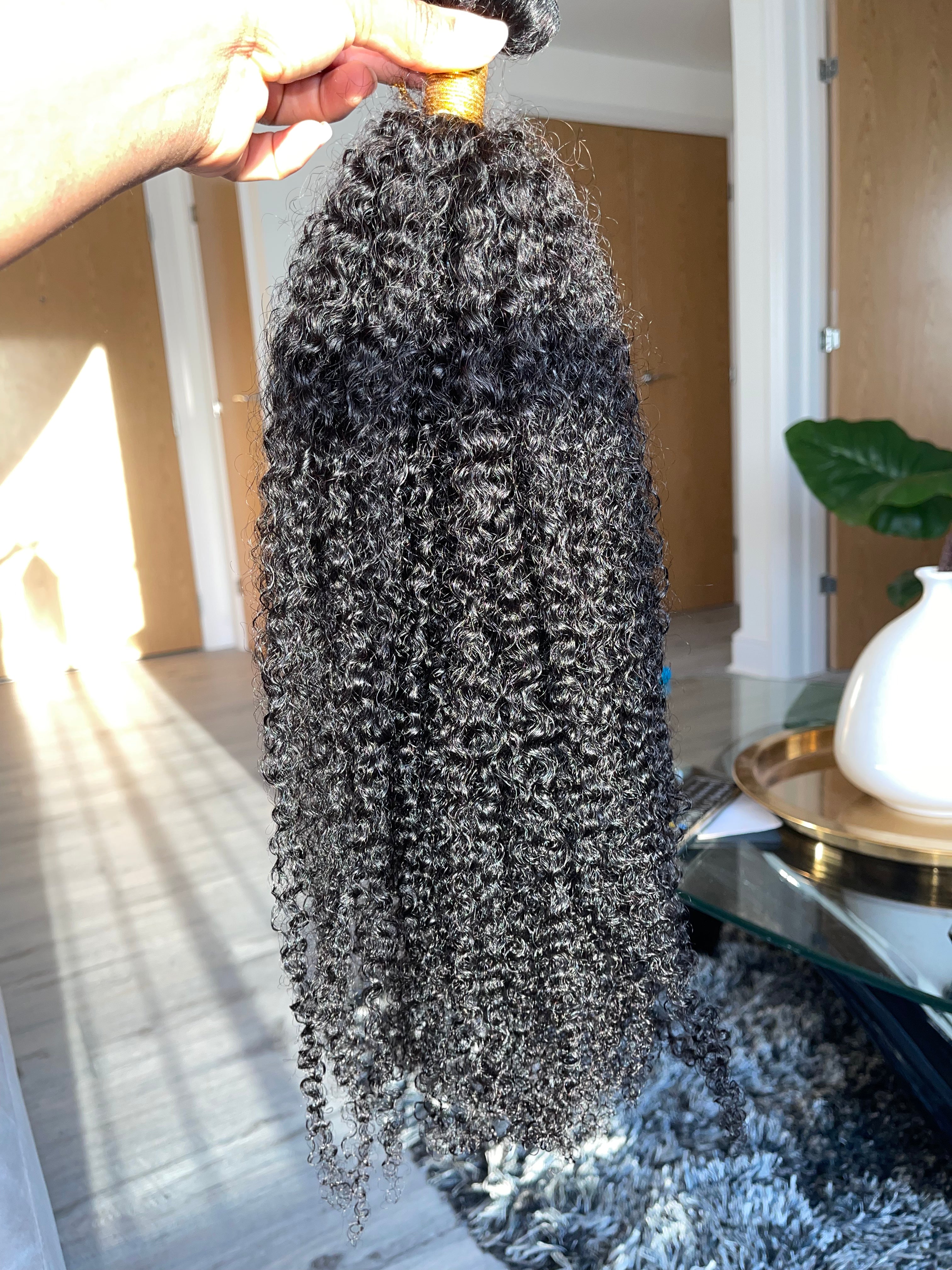 Afro Curly Clip-in hair extensions