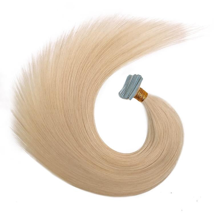 Blonde Straight Tape-in Hair Extensions | Human Hair Extensions