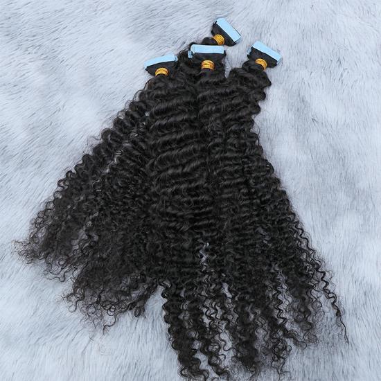 Kinky Curly Tape-in Hair Extensions - Livicor Hair