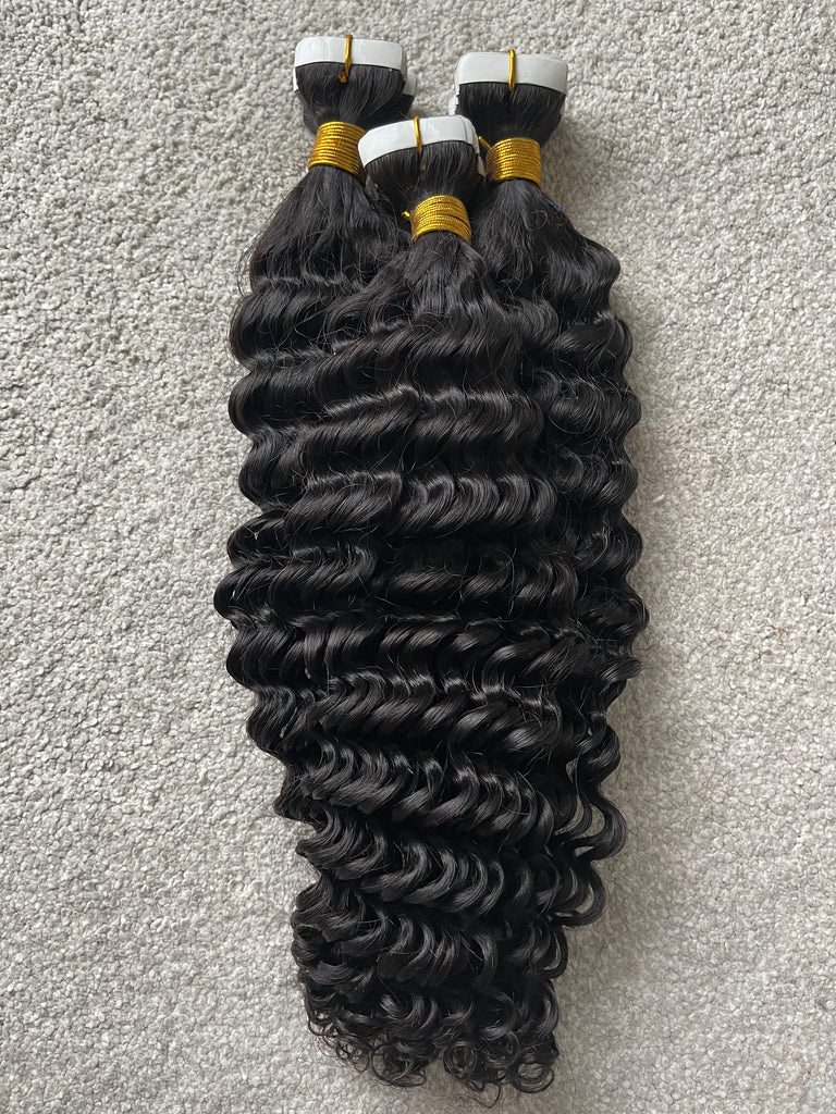 Deep Wave Tape-in Hair Extensions